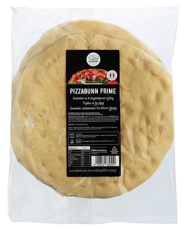 Pizzabunn prime 30cm 3pk   230g