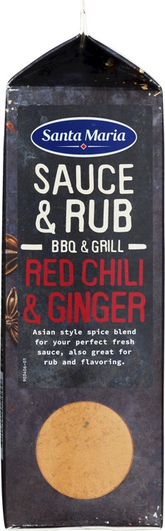 Bbq sauce & rub mix red chili & ginger   490g