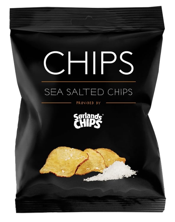 Sørlandschips havsalt     30g