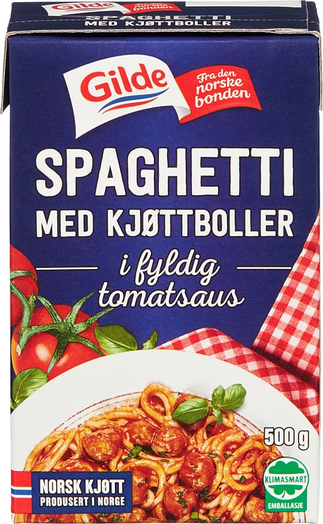 Spaghetti med kjøttboller 500g