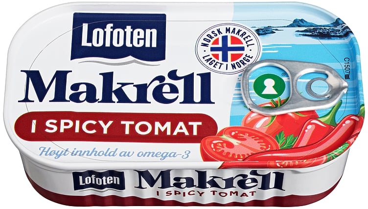 Makrell i tomat spicy 110g