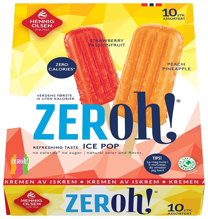 Zeroh! strawb passionfr & peach pinapple 10pk vannis  600ml