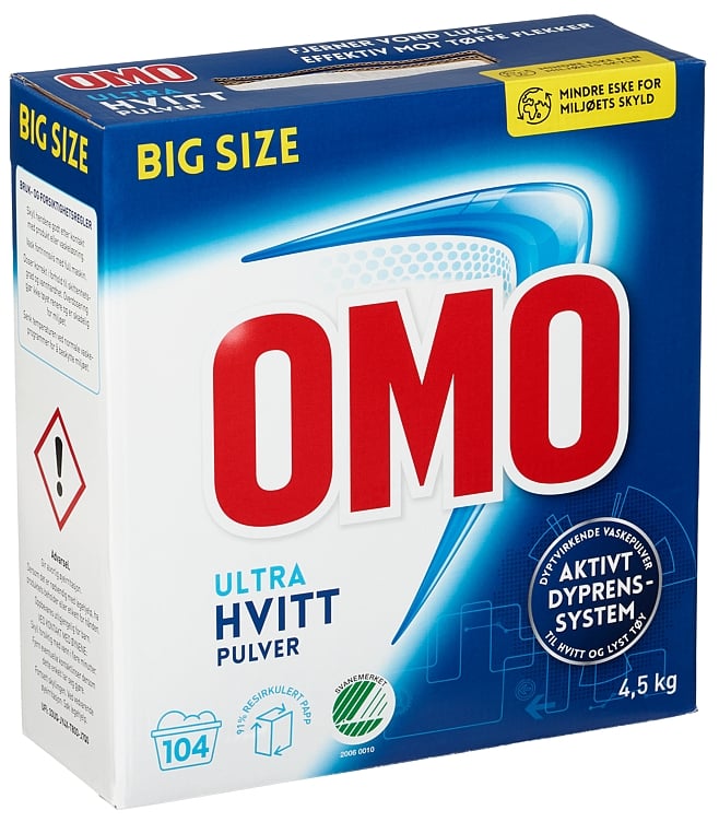 Omo ultra hvitt   4,5kg