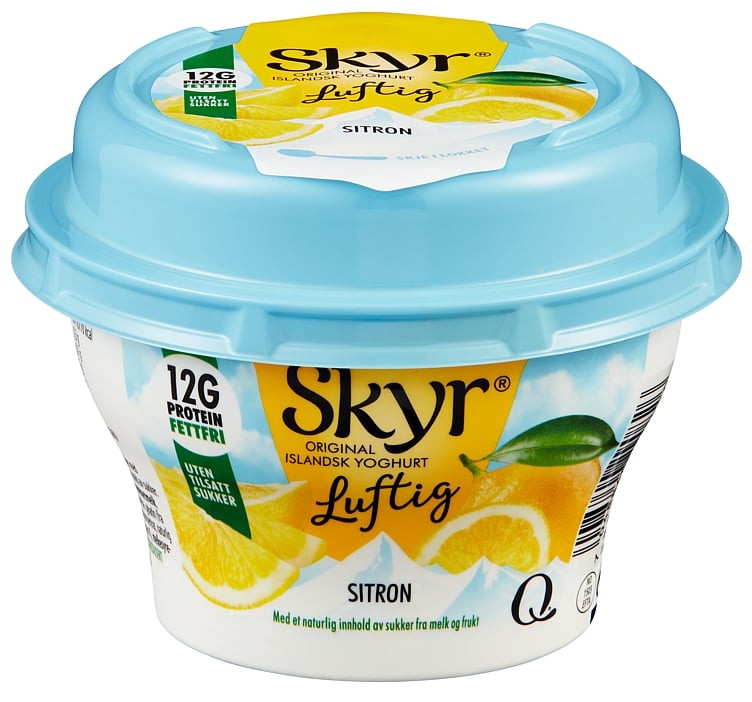 Skyr luftig sitron beg   130g