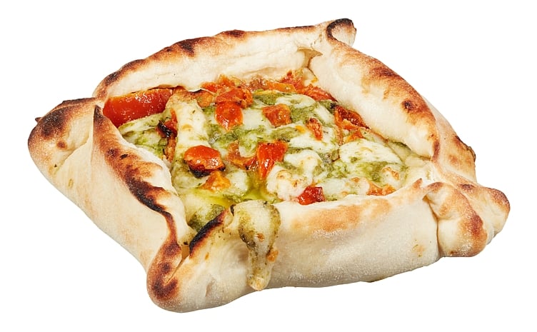 Piazza pesto mozzarella og tomat  33x160g