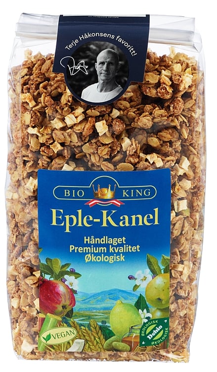 Crunchy eple-kanel økol. vegansk   375g