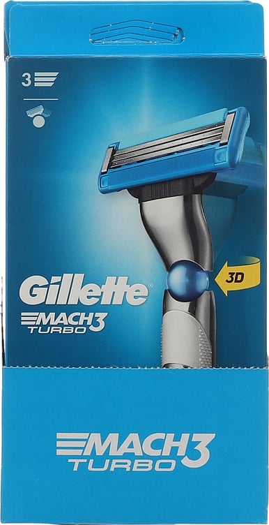 Barberhøvel mach3 turbo 2up gillette