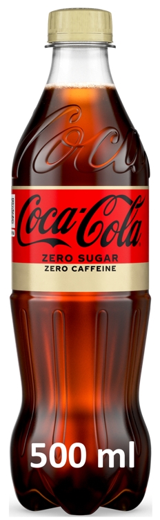 Coca-cola uten sukker koffeinfri pet  24x0,5l