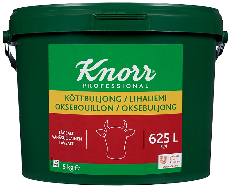 Oksebuljong lavsalt  5kg  625l