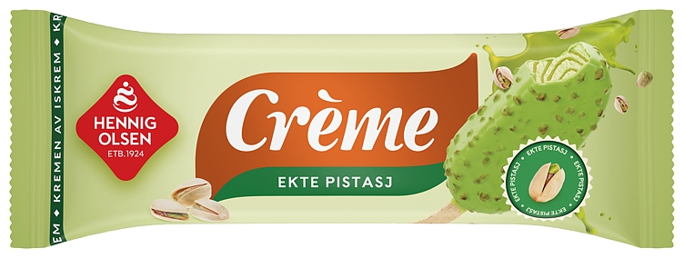 Creme ekte pistasj fløteis  110ml