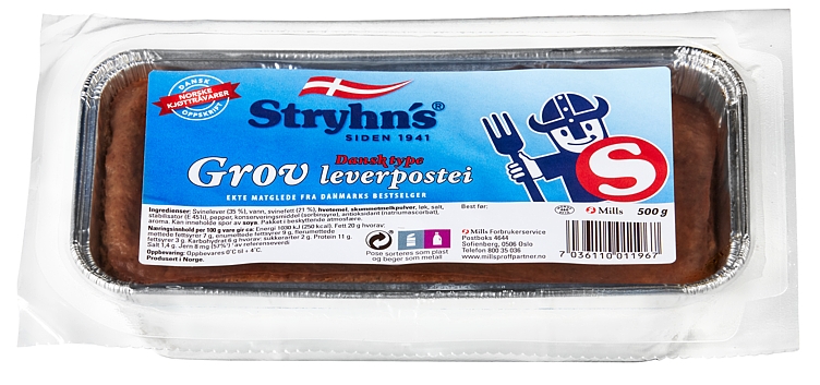 Dansk grov leverpostei   500g