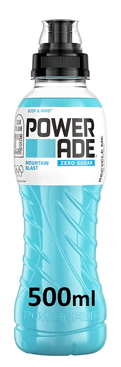 Powerade zero mountain blast flaske  12x500ml