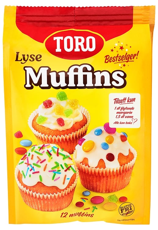 Lyse muffins  331g