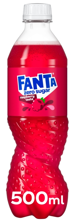 Fanta no sugar raspberry flaske  24x0,5l