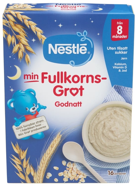 Min fullkornsgrøt god natt 8m  450g