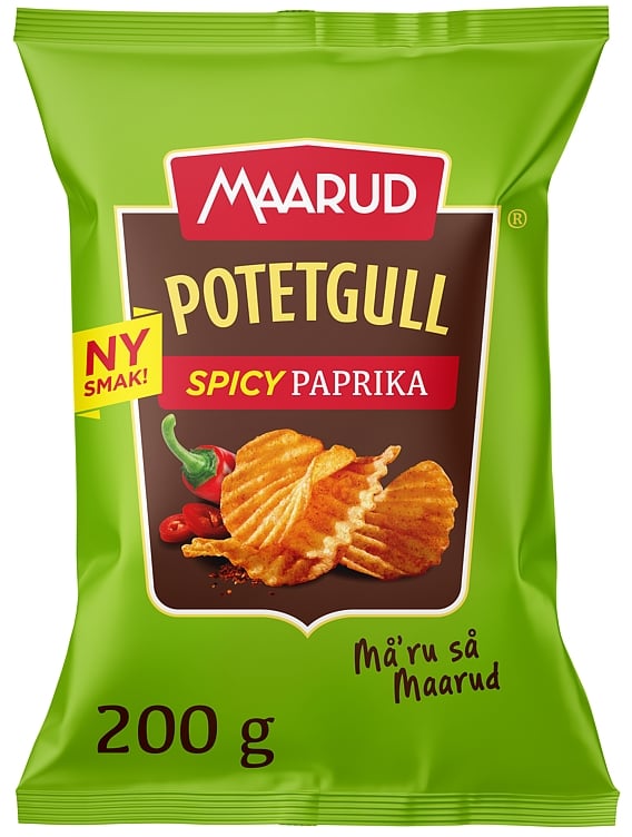 Potetgull spicy paprika  200g