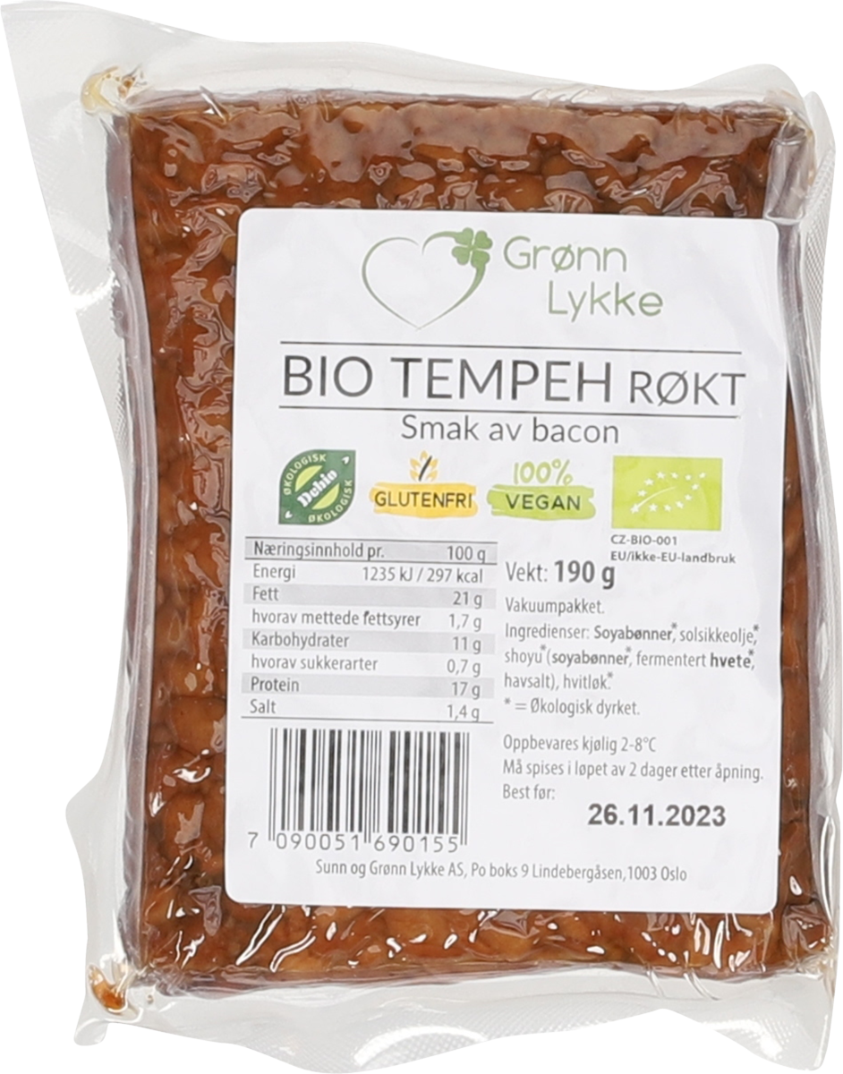 Bio tempeh røkt   190g