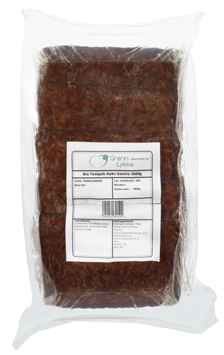 Bio tempeh røkt (gastro)   1kg