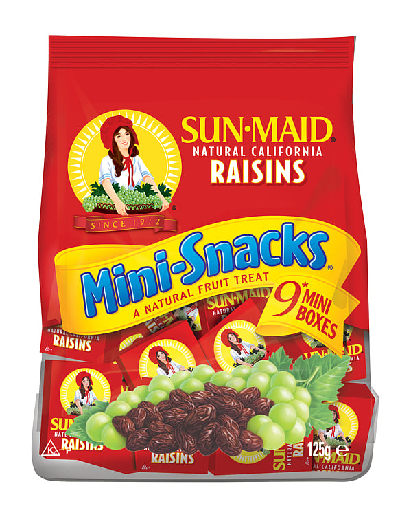 Sun maid rosiner minis 9-pack 125g