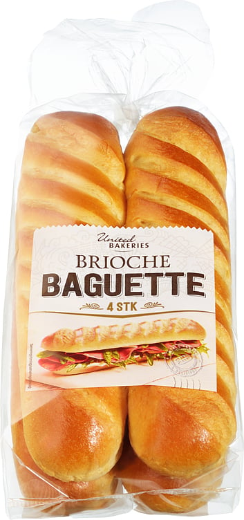 Brioche baguette 4-pk  340g