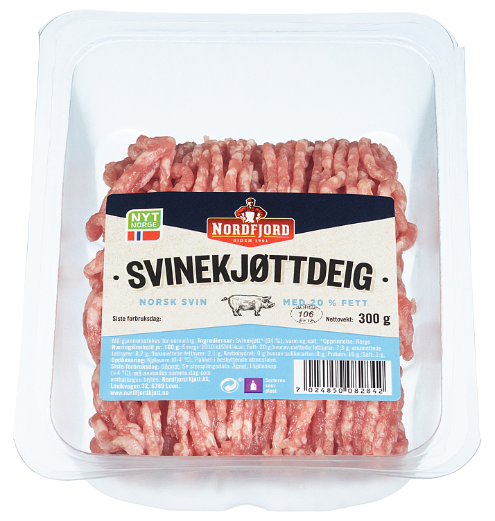 Svinekjøttdeig  20%  300g