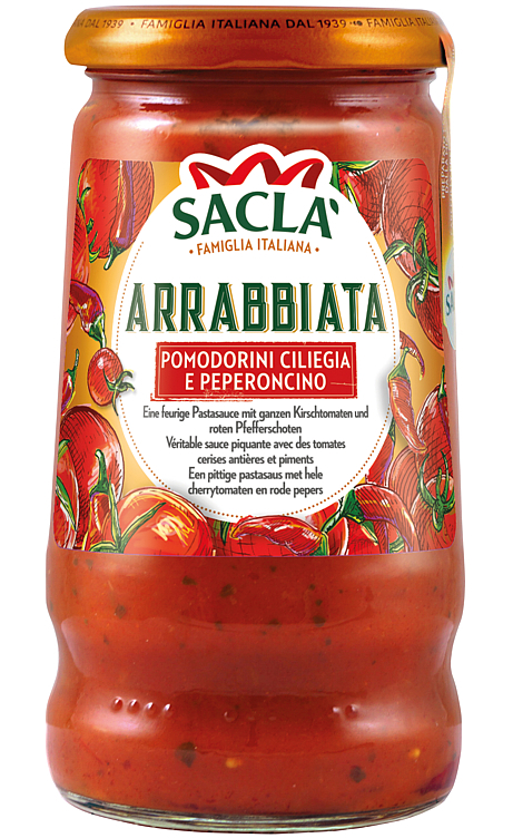 Arabbiata cherry tomato sauce  350g