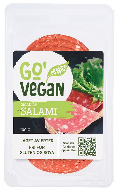 Go'vegan smak av salami 100g