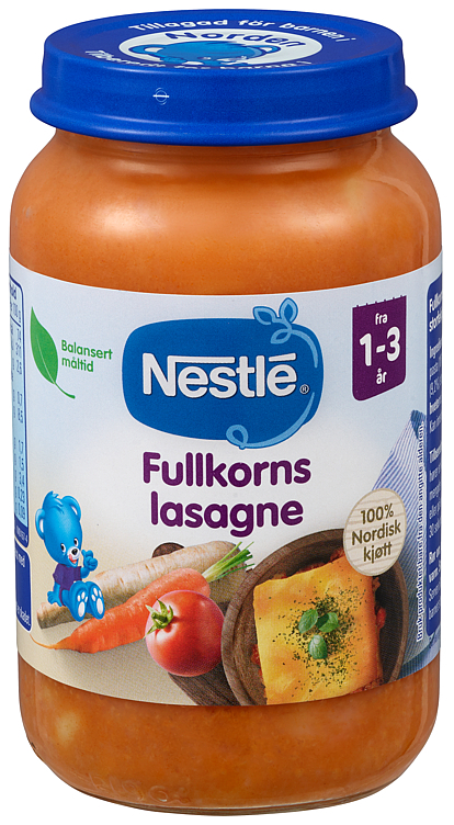 Fullkornslasagne 1-3år   220g