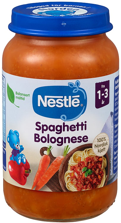 Naturnes spaghetti bolognese 1-3år 220g