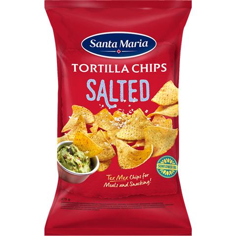 Tortilla chips salted  475g