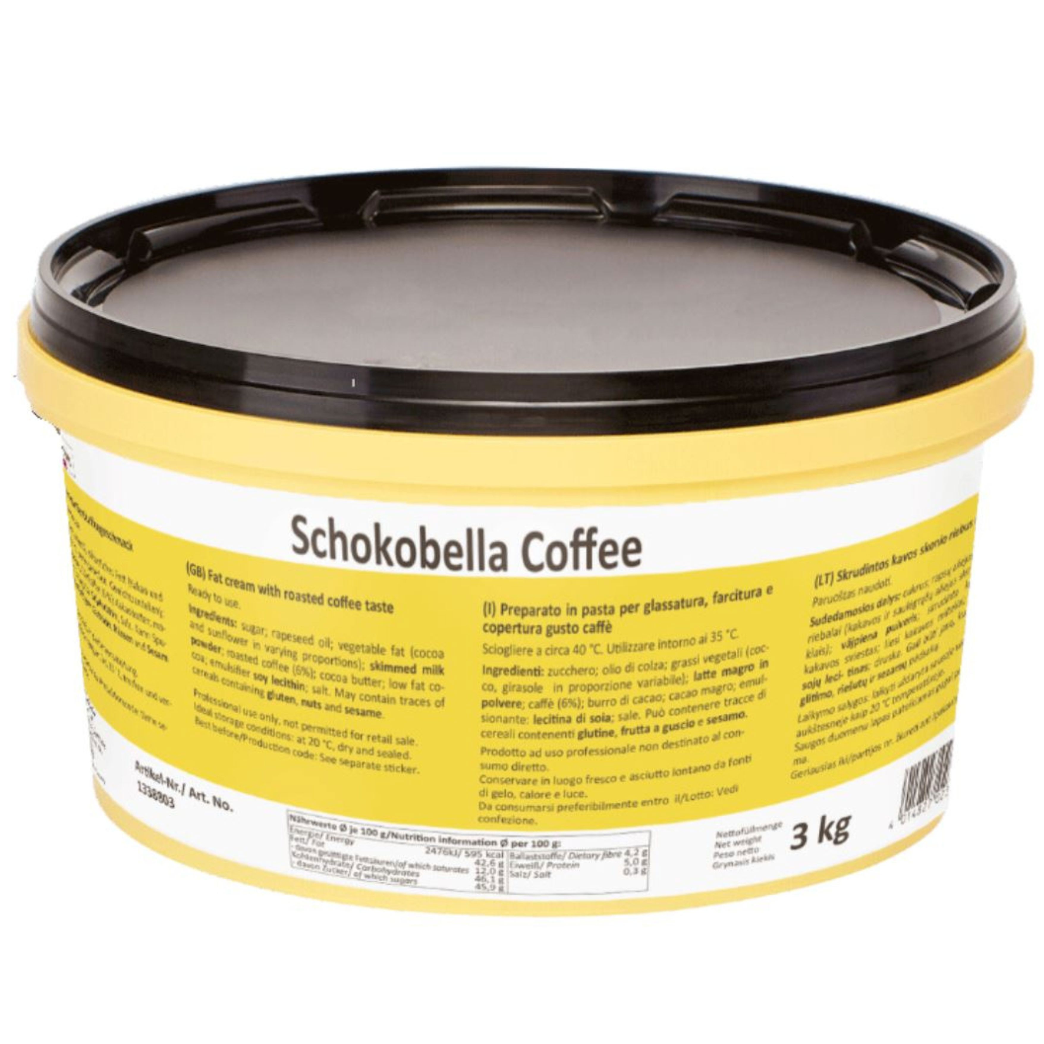 Schokobella kaffe sjokoladekrem for fyll og overtrekk  3kg