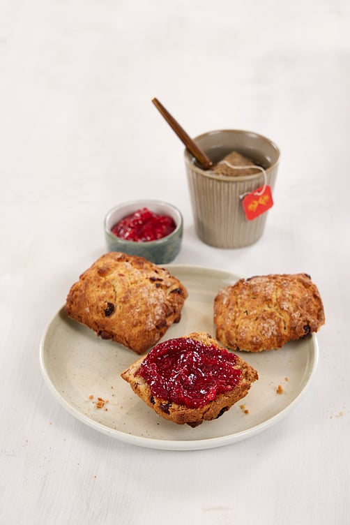 Scones tranbær/hvit sjoko 60x100g