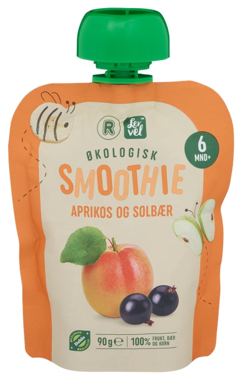 Smoothie aprikos og solbær økol.   90g