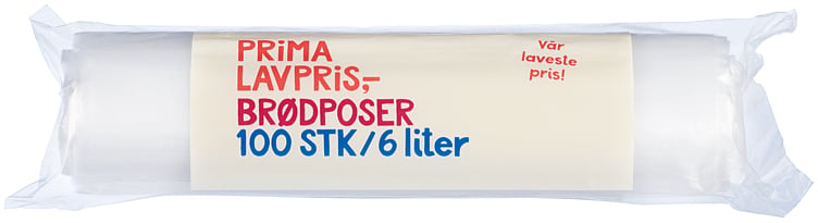 Prima brødpose 6l 100pk