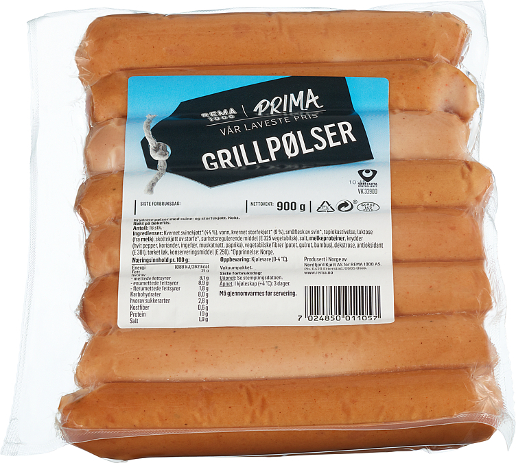 Grillpølse  900g