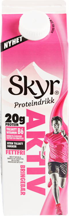 Q skyr drikke bringebær  1l