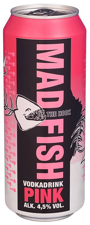 Mad fish vodka pink bx   4,5%   24x50cl