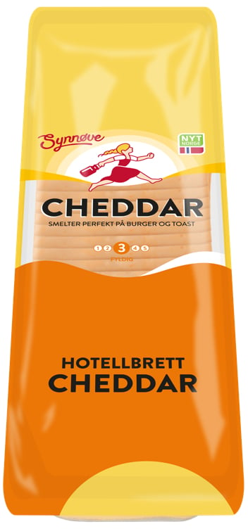 Cheddar skivet hotellbrett  560g