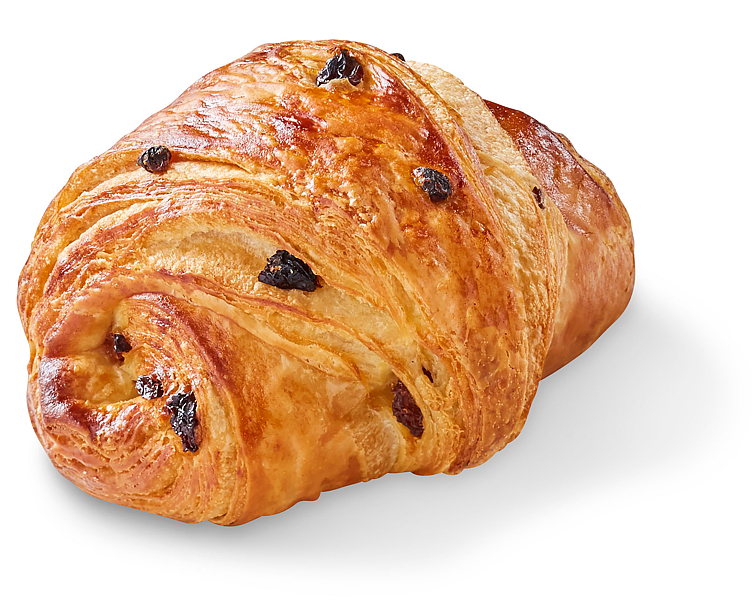 Croissant diamant m/ rosiner og smør  64x85g