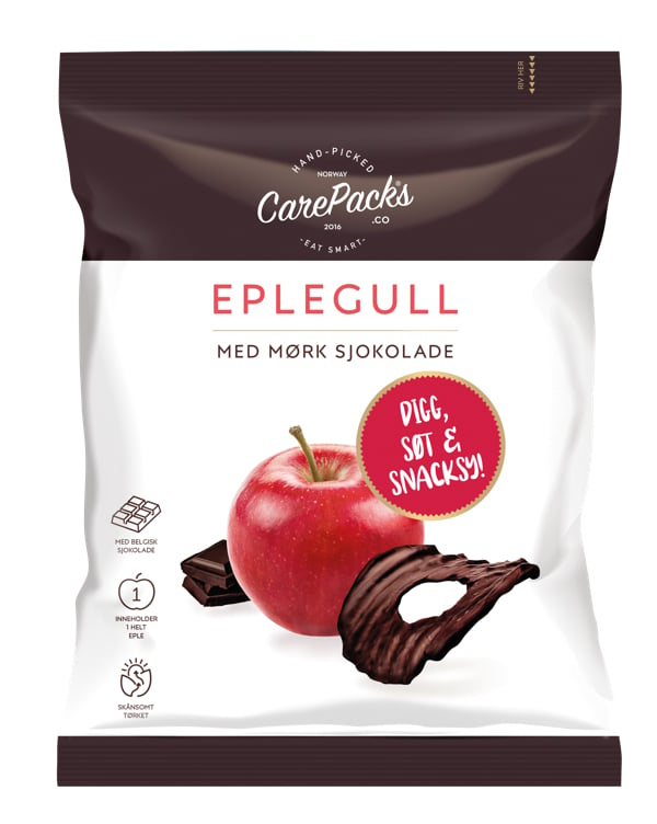 Eplegull sjokolade  40g