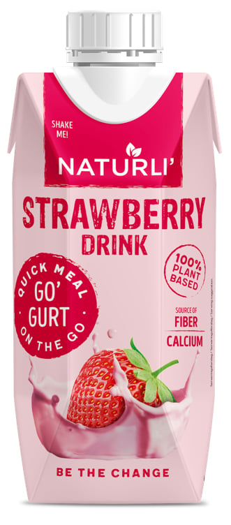 Naturli' strawberry drink  330ml