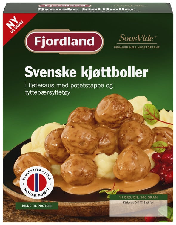 Fjordland svenske kjøttboller  566g