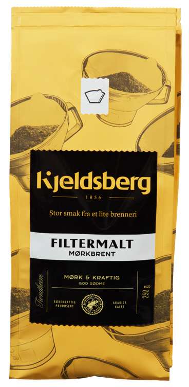 Kjeldsberg kaffe filtermalt mørkbrent   250g