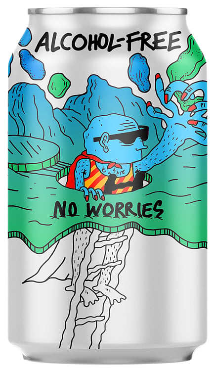 Lervig no worries!!! pale ale   0,5%   24x33cl