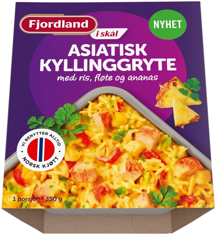 Asiatisk kyllinggryte i skål  350g