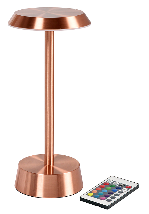 Led lampe trådløs 11,9x26cm nour rose gold  1stk