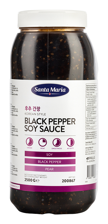 Black pepper soy sauce korean style  2,5kg