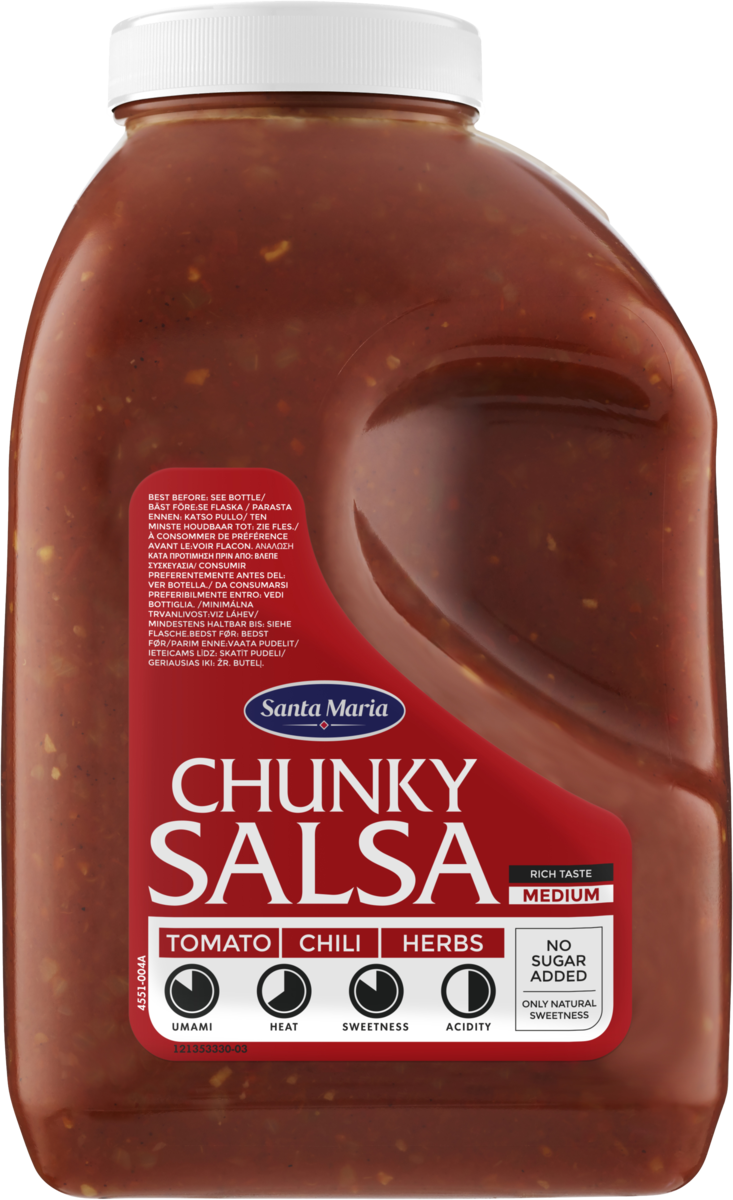 Salsa chunky medium 3,7kg