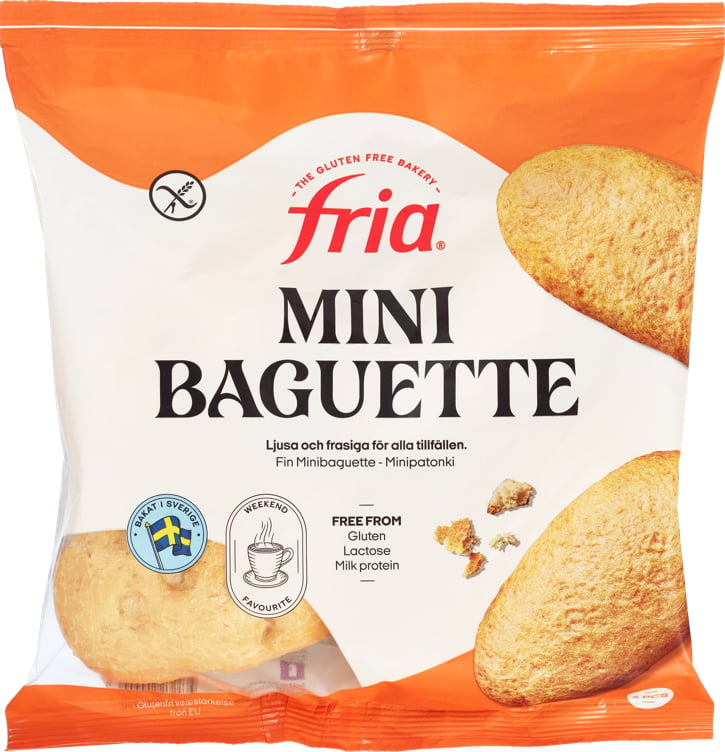 Minibaguette glutenfri   4stk   240g