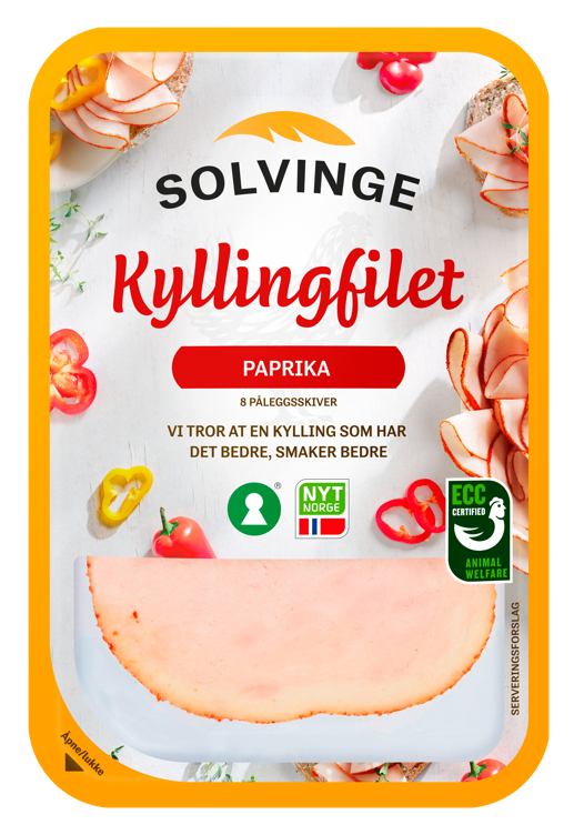 Kyllingfilet med paprika   80g